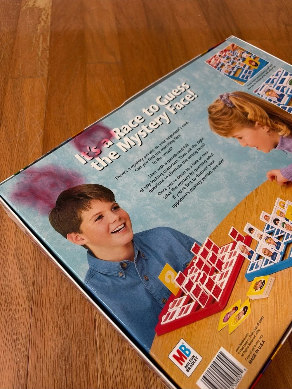 VINTAGE 1996 Guess Who Complete Board Game Milton Bradley